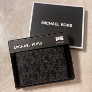 Michael Kors Jet Set Logo Slim Billfold Mens Wallet